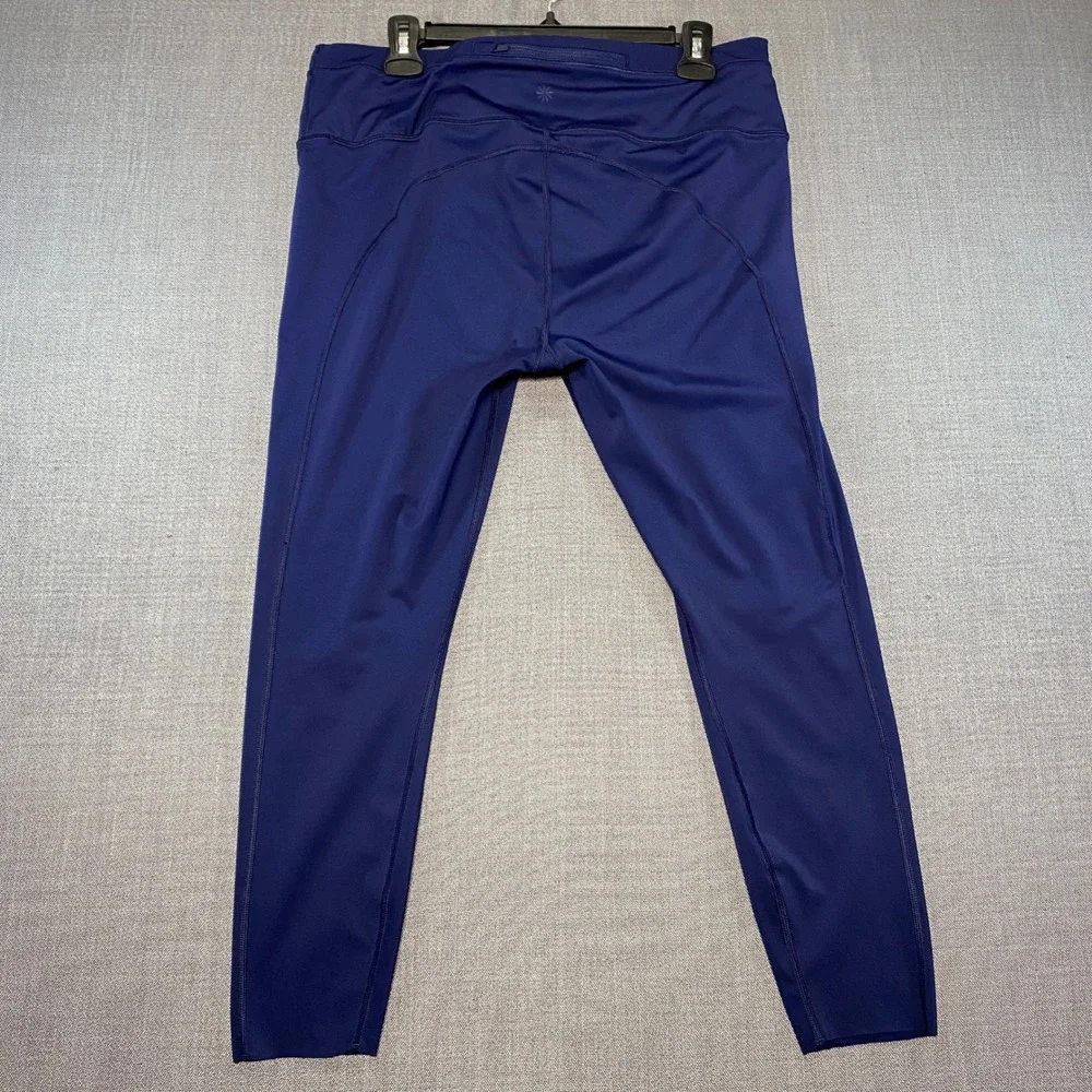 Athleta Accelerate 7/8 Tight Navy Blue Leggings‎ XL 566727-03 SU20